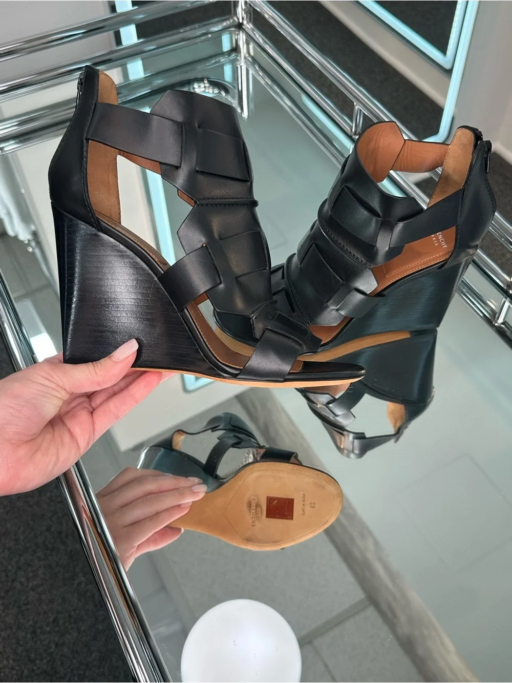 Givenchy Rojda Gladiator Wedge